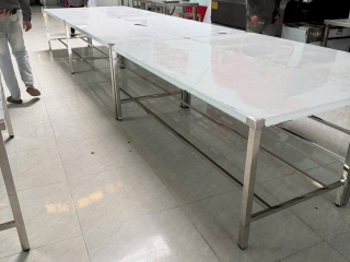 Nhận gia công bàn thao tác inox theo yêu cầu, chuẩn kỹ thuật