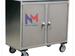 Nhận gia công tủ inox 304 có bánh xe đủ kích thước, giá tốt