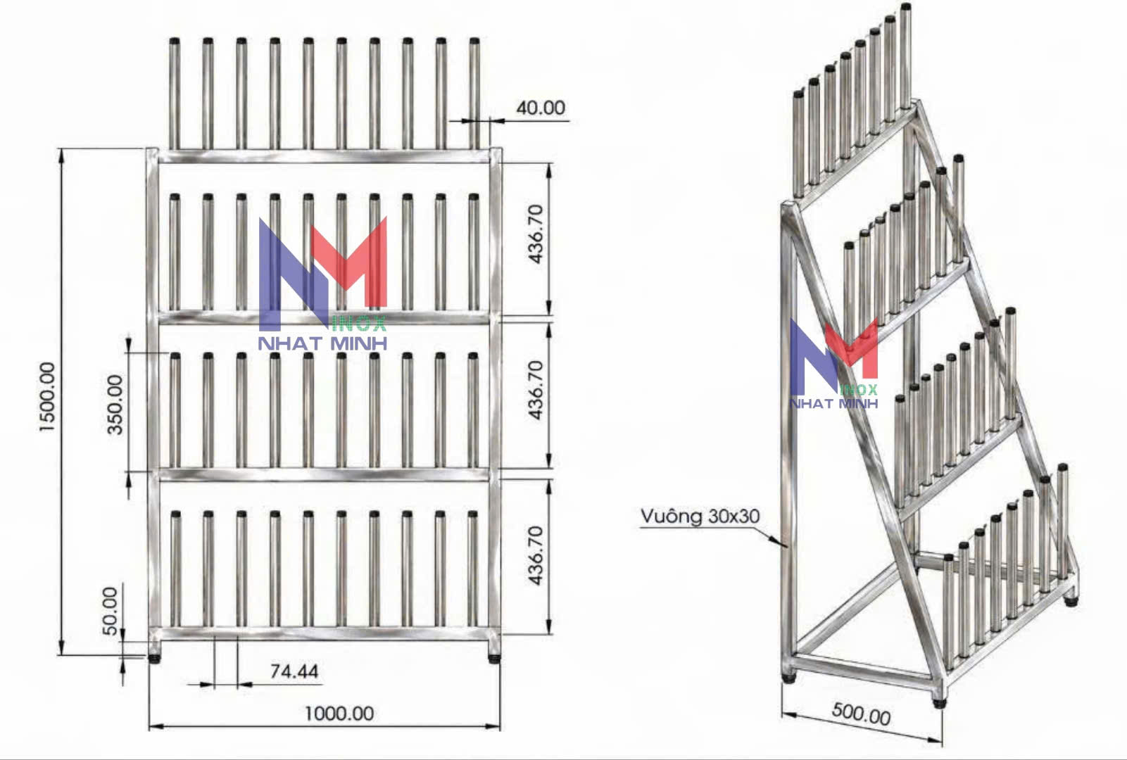Kệ treo ủng 20 đôi