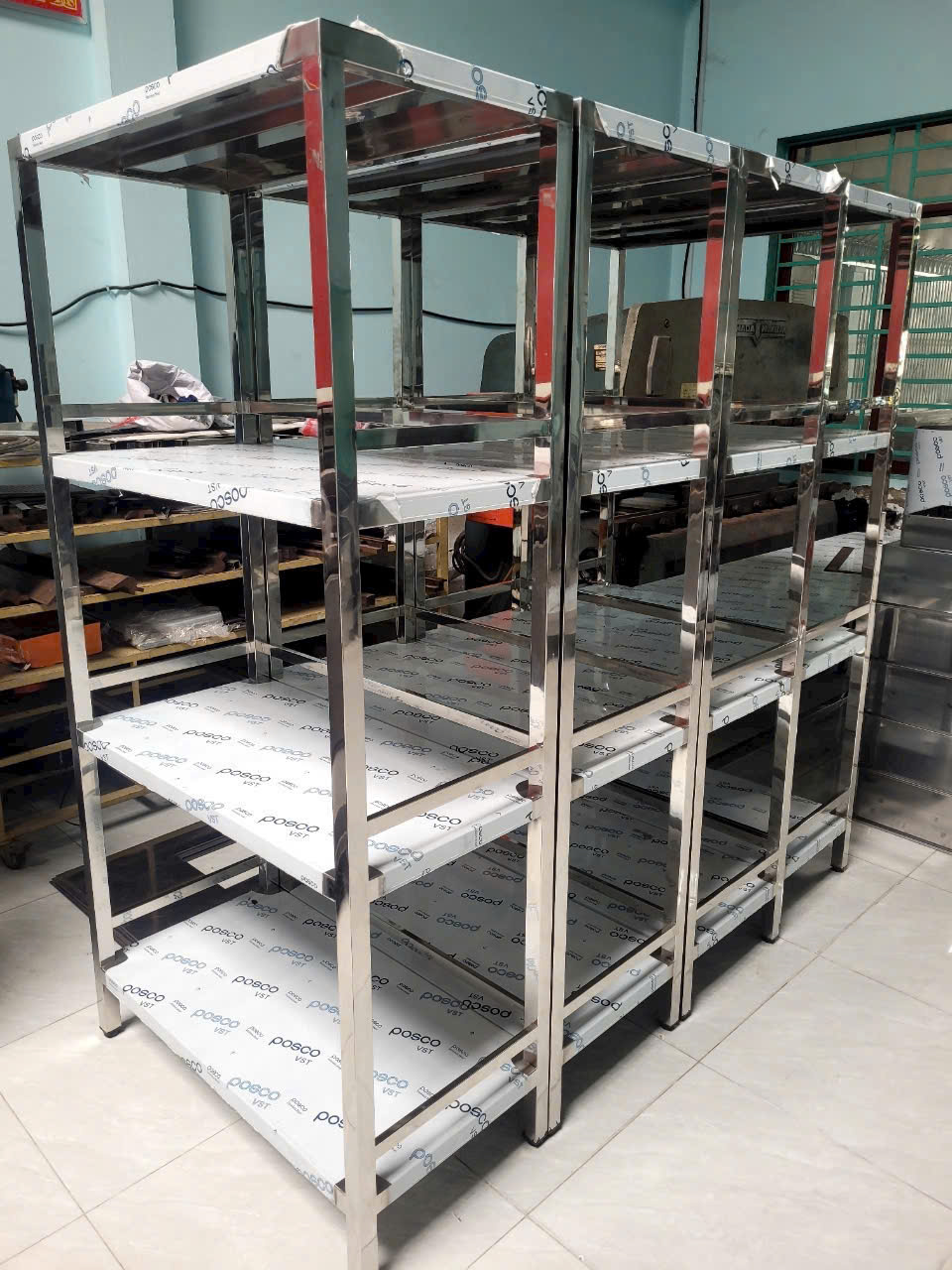 kệ inox có bánh xe