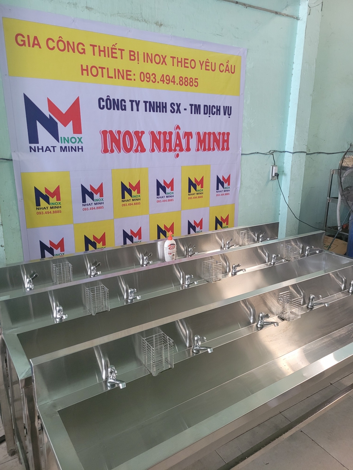 Máng rửa tay inox công nghiệp