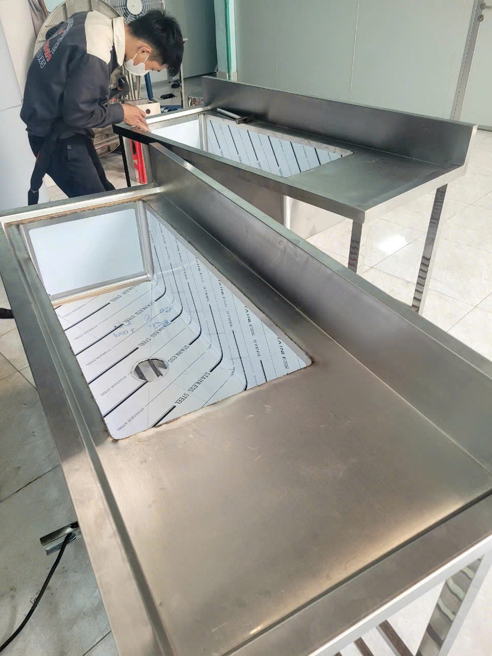 Chậu rửa inox phòng sạch