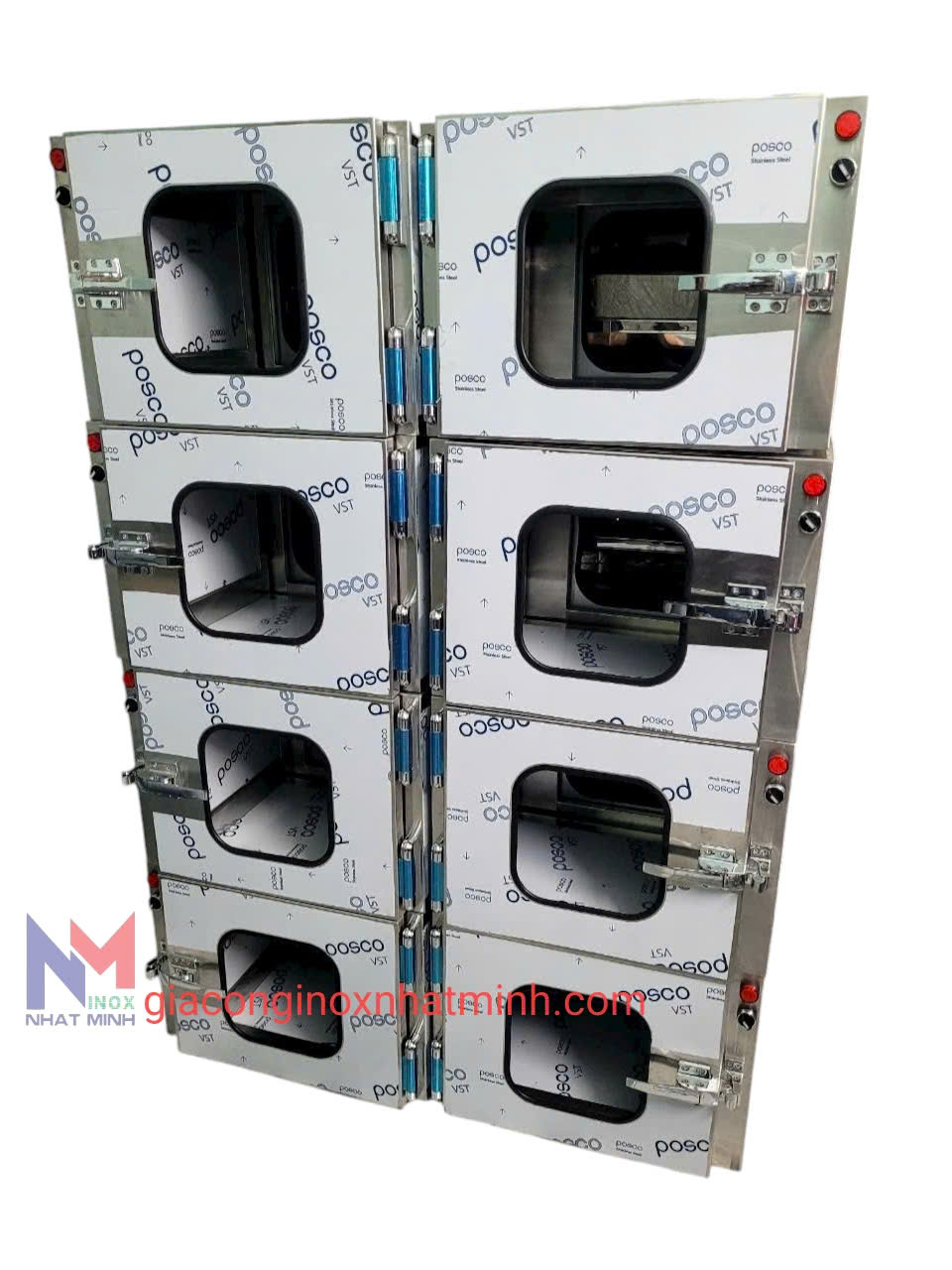 pass box phòng sạch khóa cơ