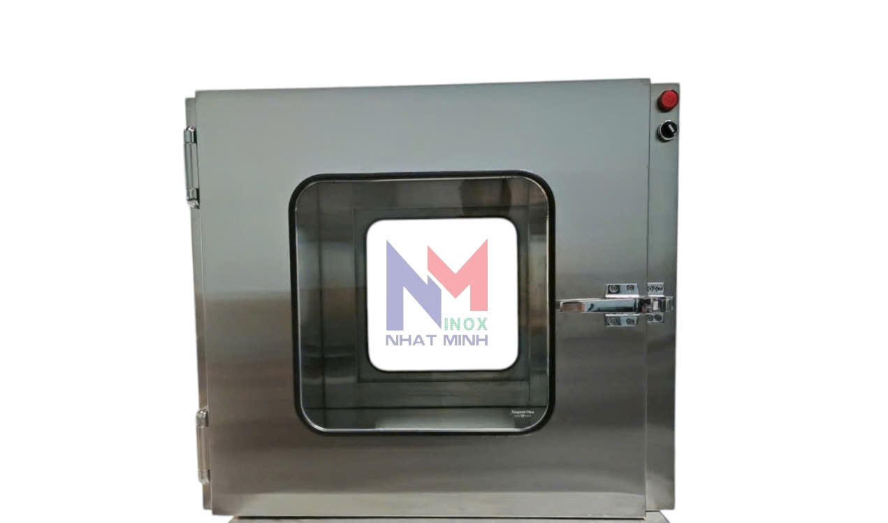 pass box phòng sạch khóa cơ     