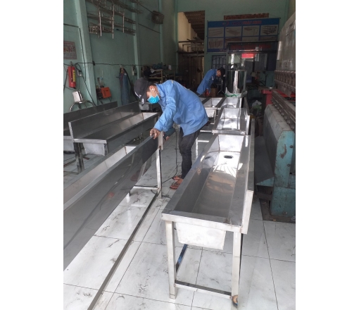 Bồn rửa tay inox treo tường