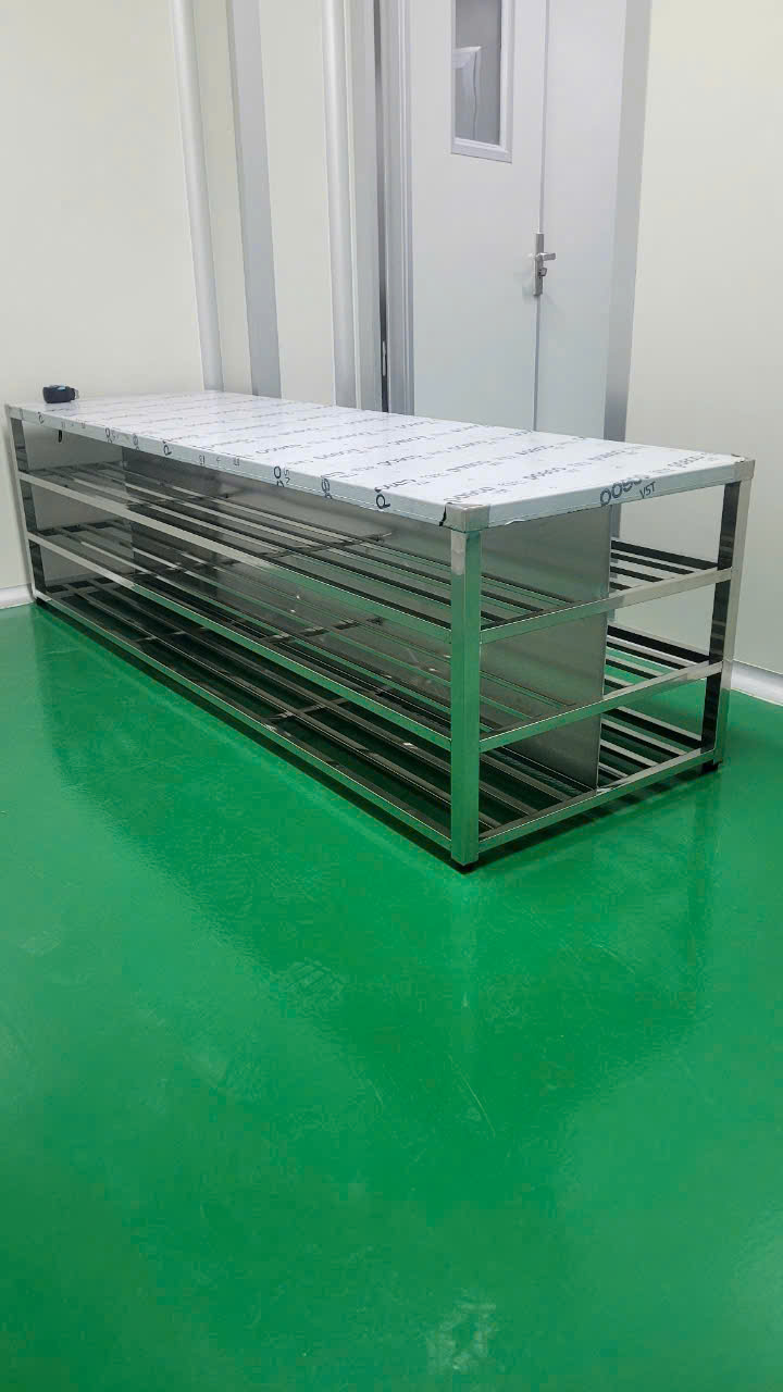 Kệ dép inox phòng sạch