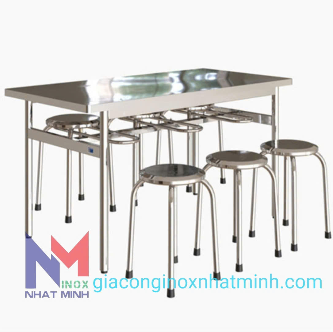 gia công bàn ghế ăn inox