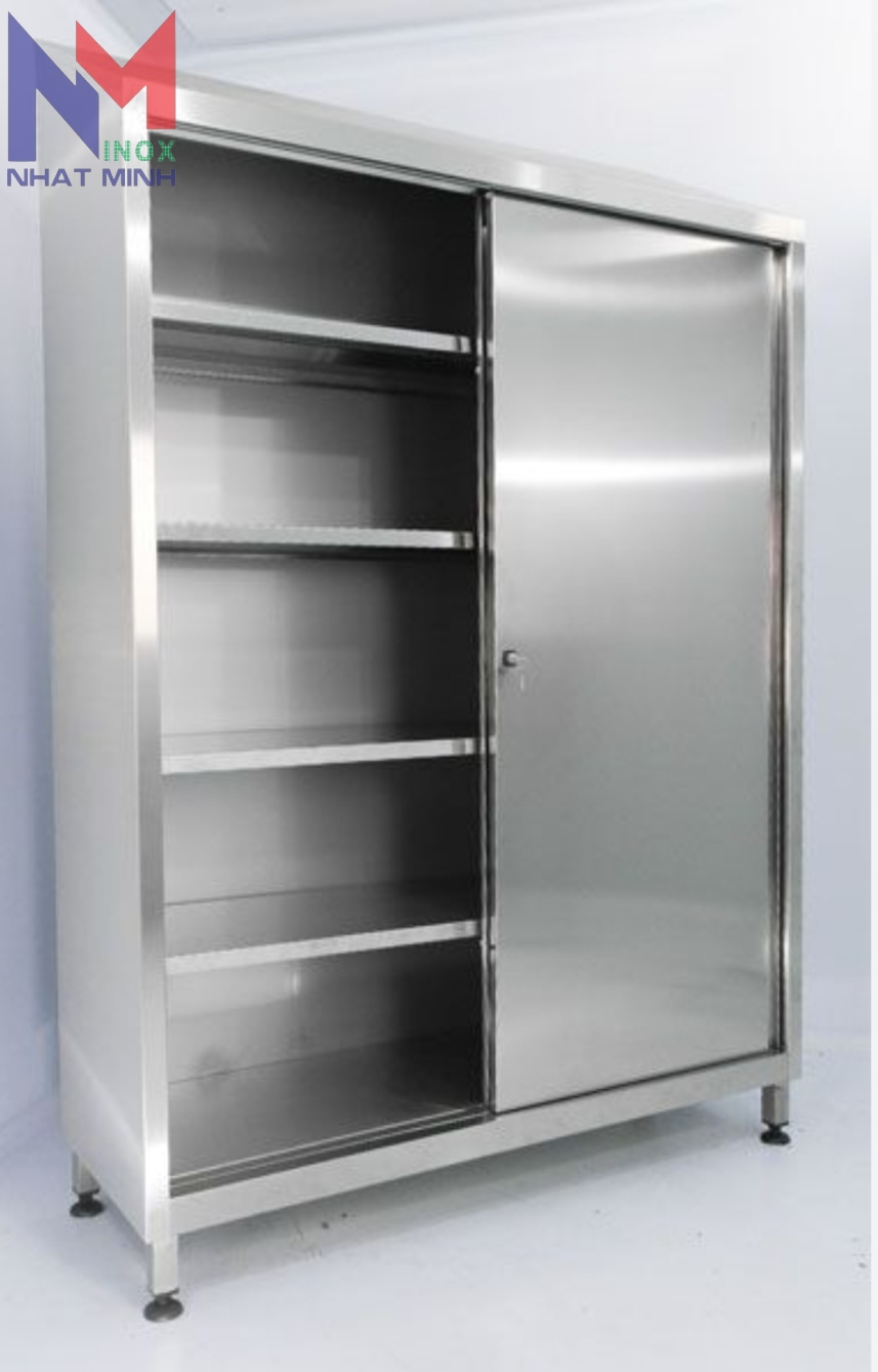 Tủ inox cửa lùa 201