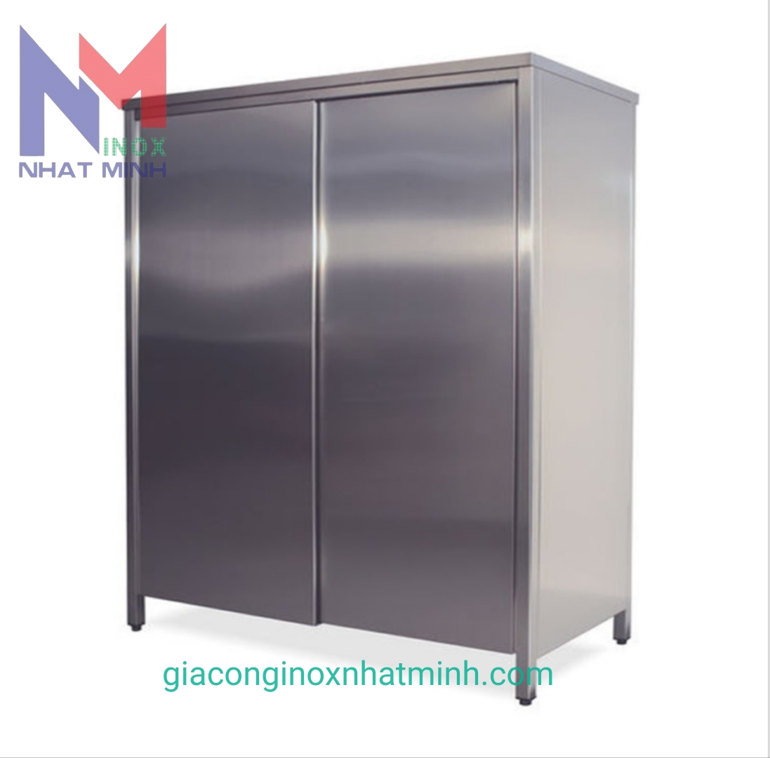 Tủ inox cửa lùa 201