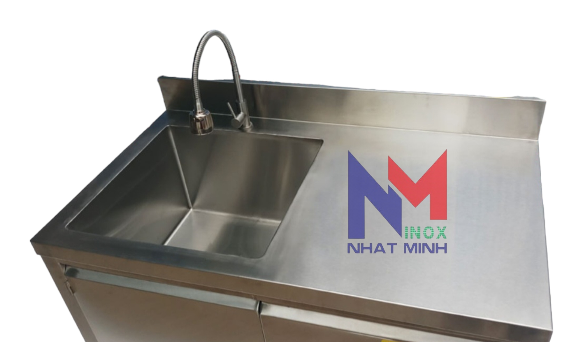 Tủ inox có bồn rửa 201